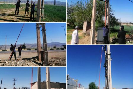 قطع برق ۵ حلقه چاه کشاورزی متخلف واقع در دشت مرکزی شهرستان کوهدشت